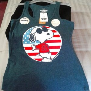 New Joe Cool Snoopy Juniors Tank Top Size XS